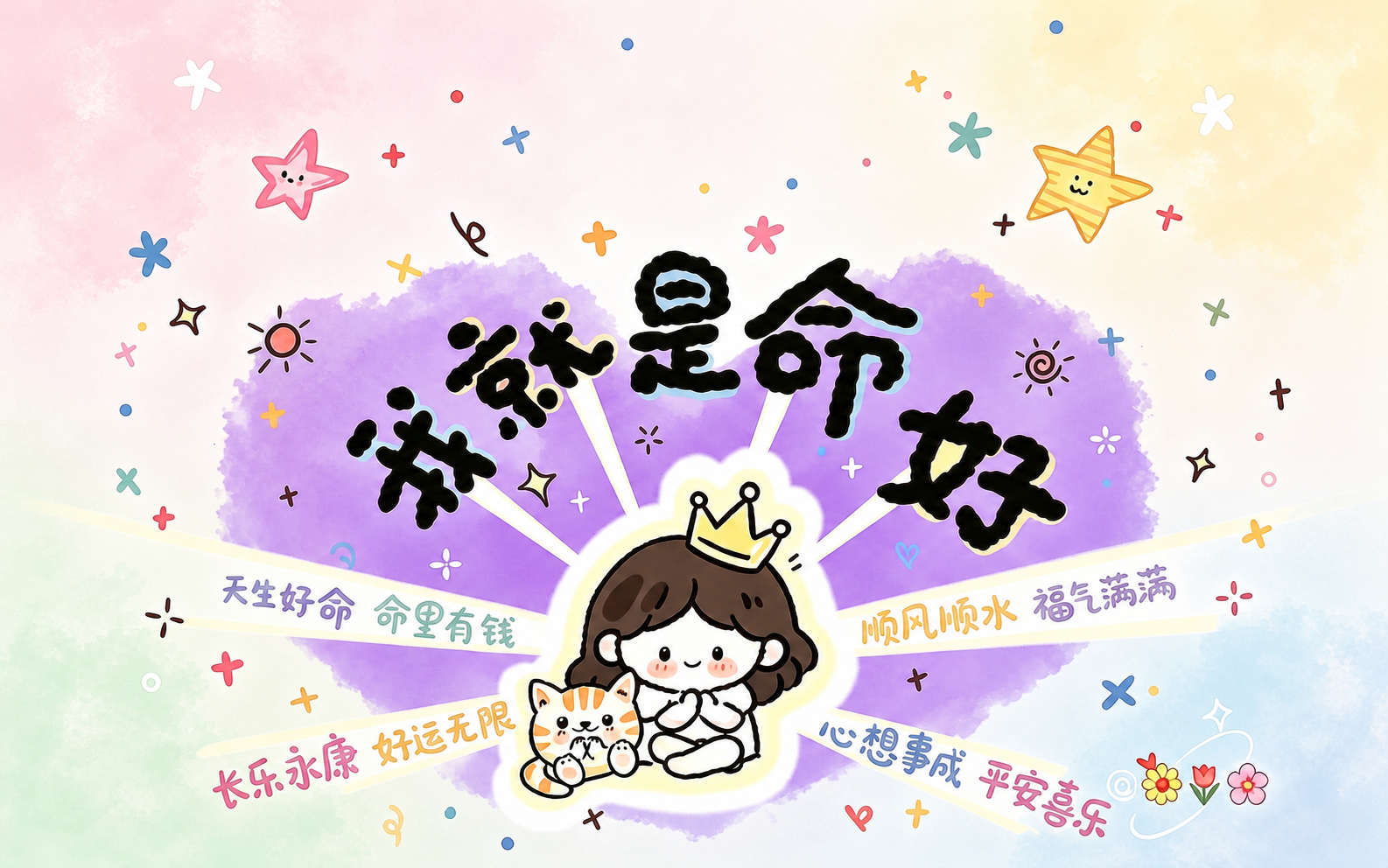 将图片左上角、左下角、右上角、右下角四个角落的色彩图块区域，改… - 图片创意预览