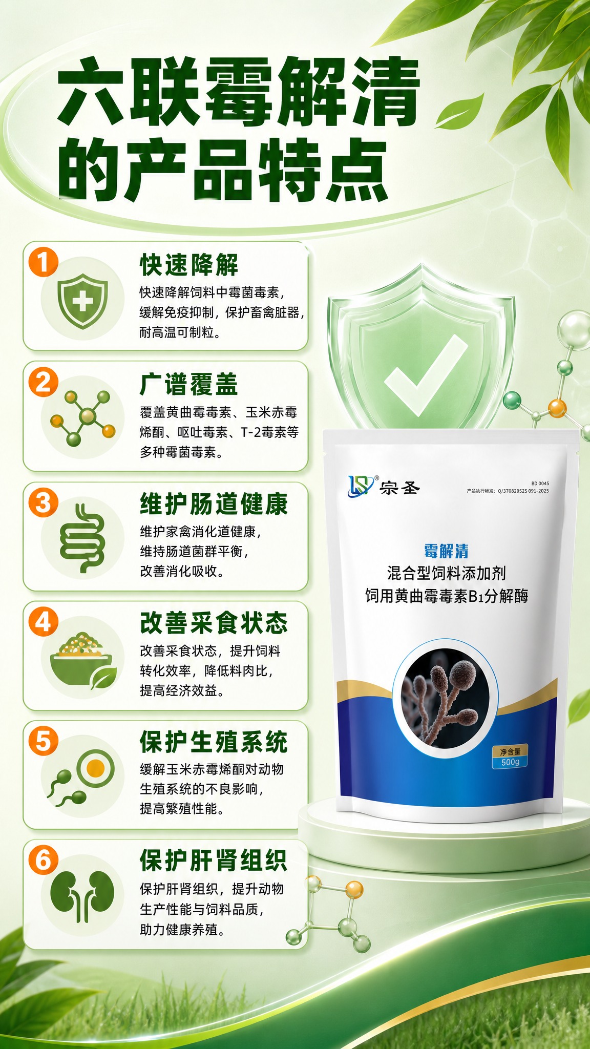 [商品] 使用【图1】宗圣霉解清产品包装袋；放在画面右侧或底部… - 图片创意预览