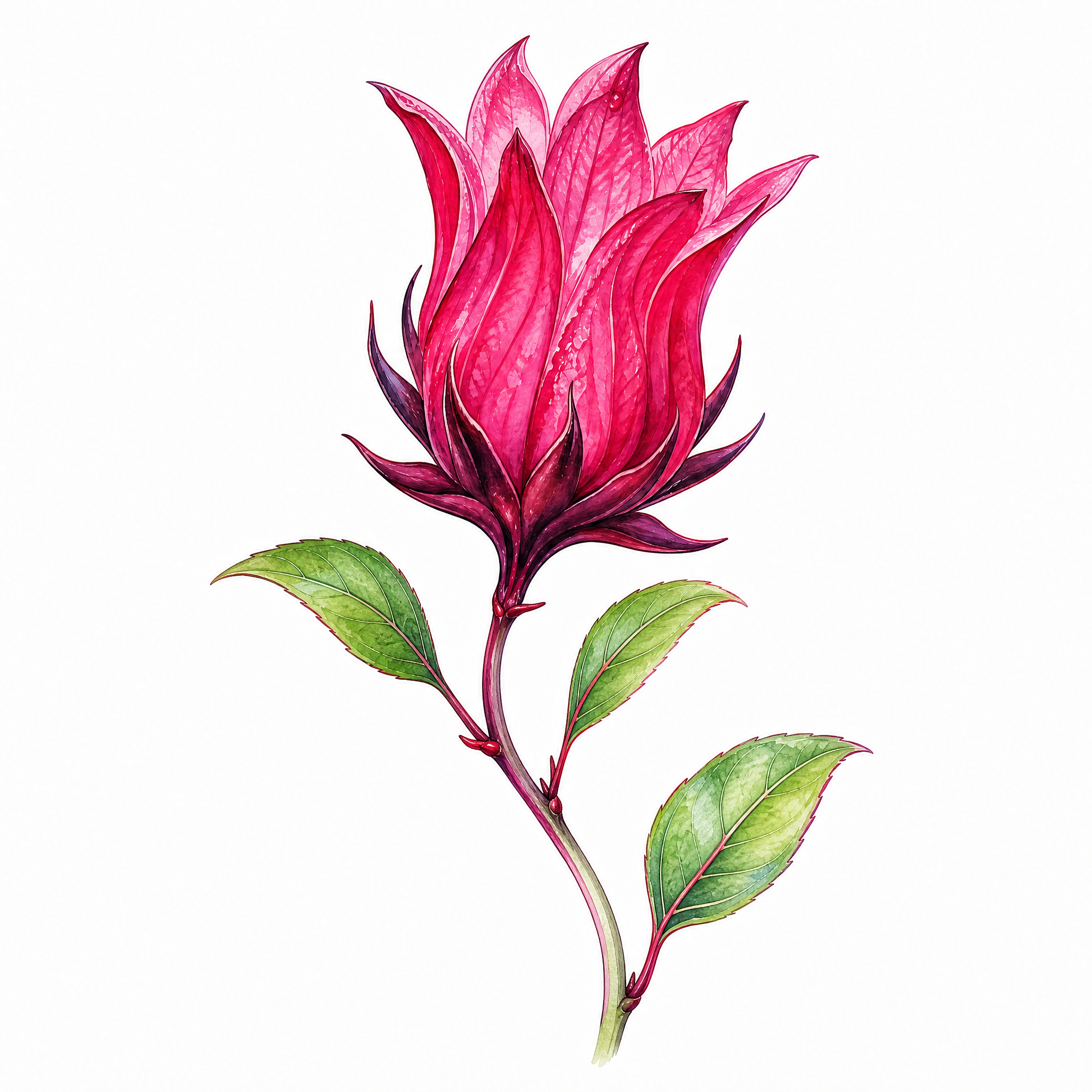 将花茎调整为自然弯曲的姿态，整体向右下方微微弯曲，保持花朵形态… - 图片创意预览