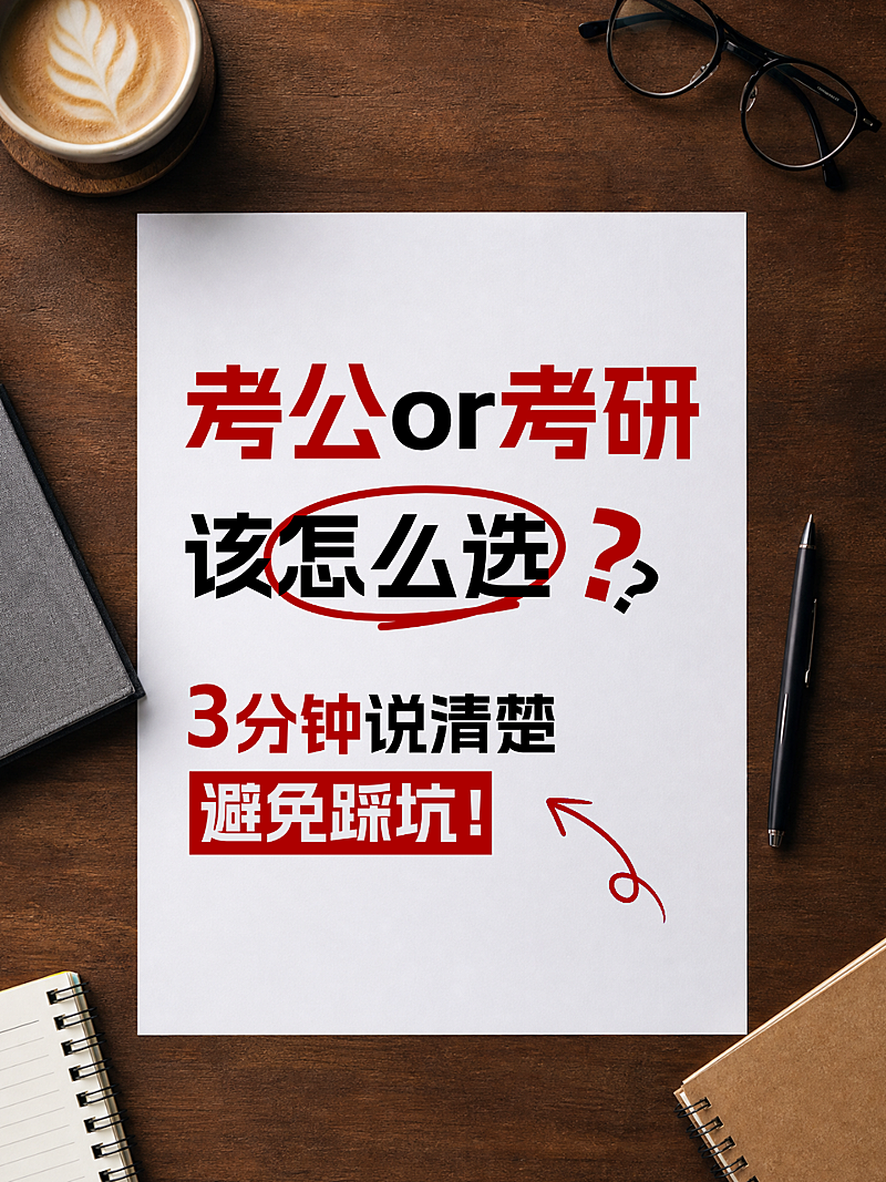 考研考公热点话题讨论知识科普分享大字小红书封面