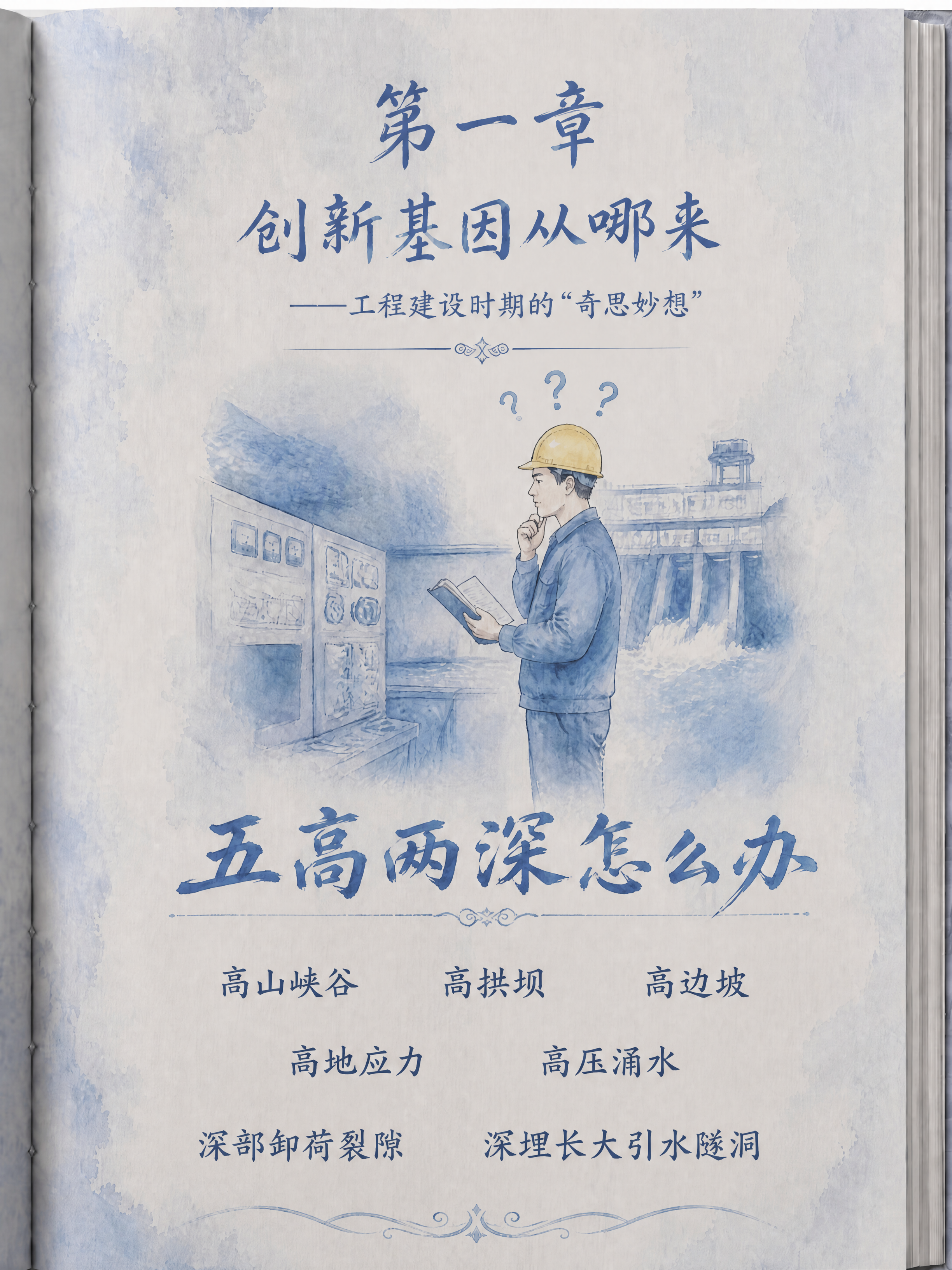 保留这张页面的标题、插画、"五高两深怎么办"主标题以及整体蓝墨… - 图片创意预览