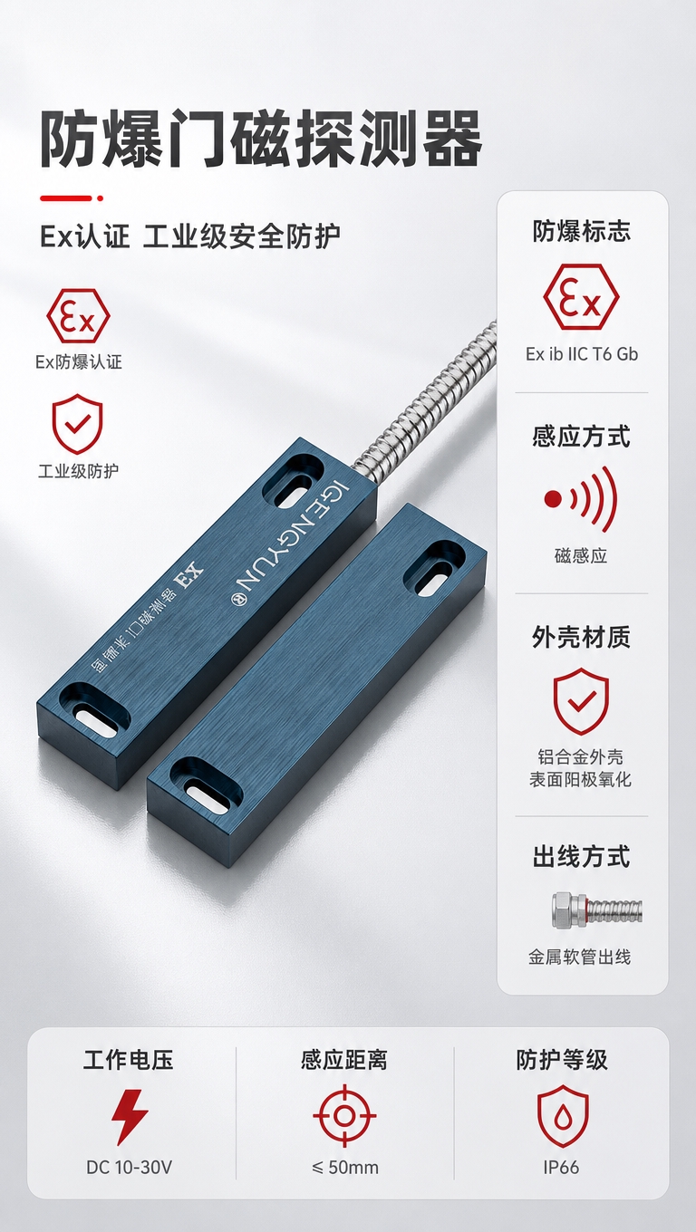 [商品] 使用【图1】防爆门磁探测器（含发射端与接收端两个金属… - 图片创意预览