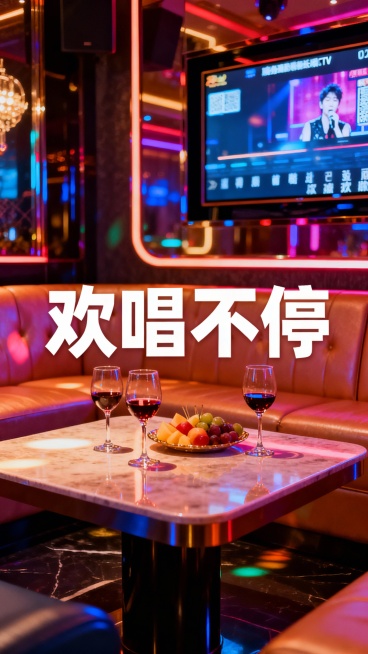 生成50张商务娱乐KTV照片，可以加入一点文字预览效果