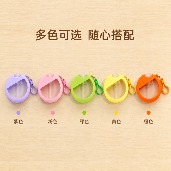 [主图-4] 硅胶香水瓶套 SKU色彩展示，全系列颜色整齐陈列
[氛围风格] 整齐干净 直观展示 清新治愈
[画质] 商业摄影质感、光线柔和通透、产品清晰真实、画面干净高级
[元素] 五款不同颜色的硅预览效果
