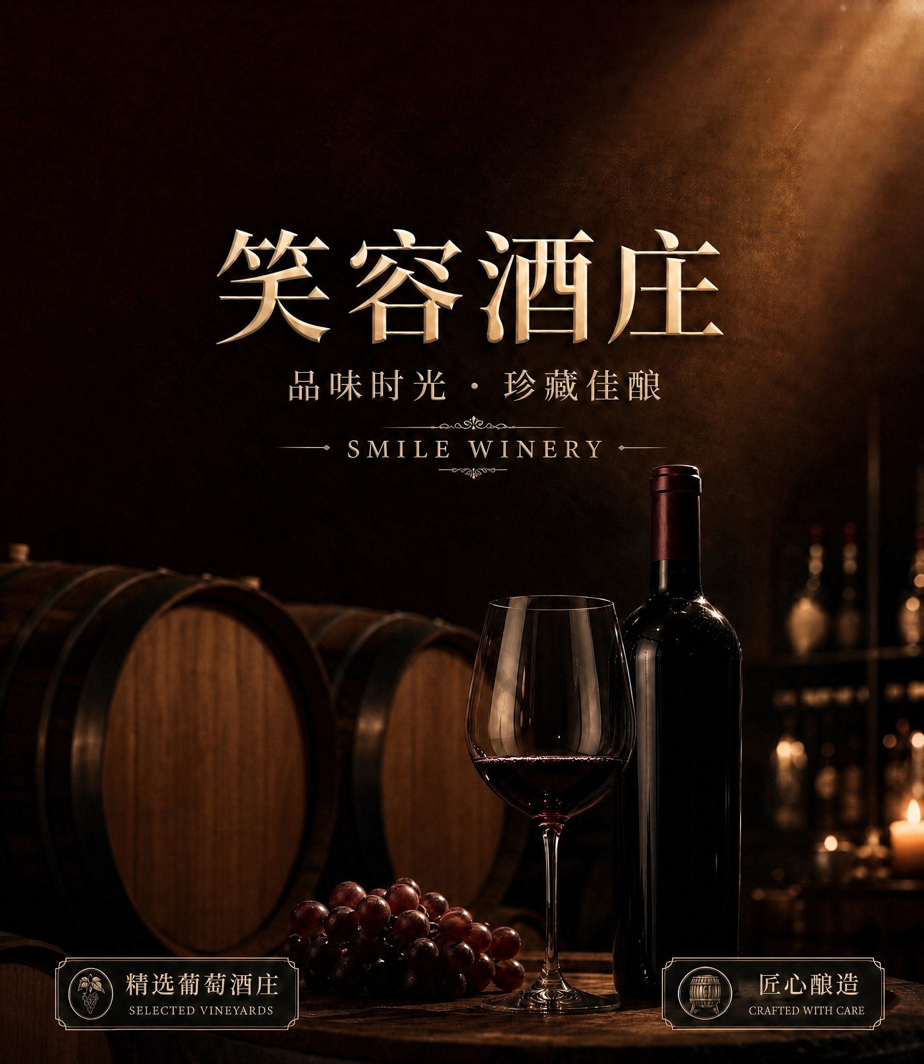 去除画面中所有橡木桶桶面上的烙印图案、徽章和文字标识，让木桶表… - 图片创意预览