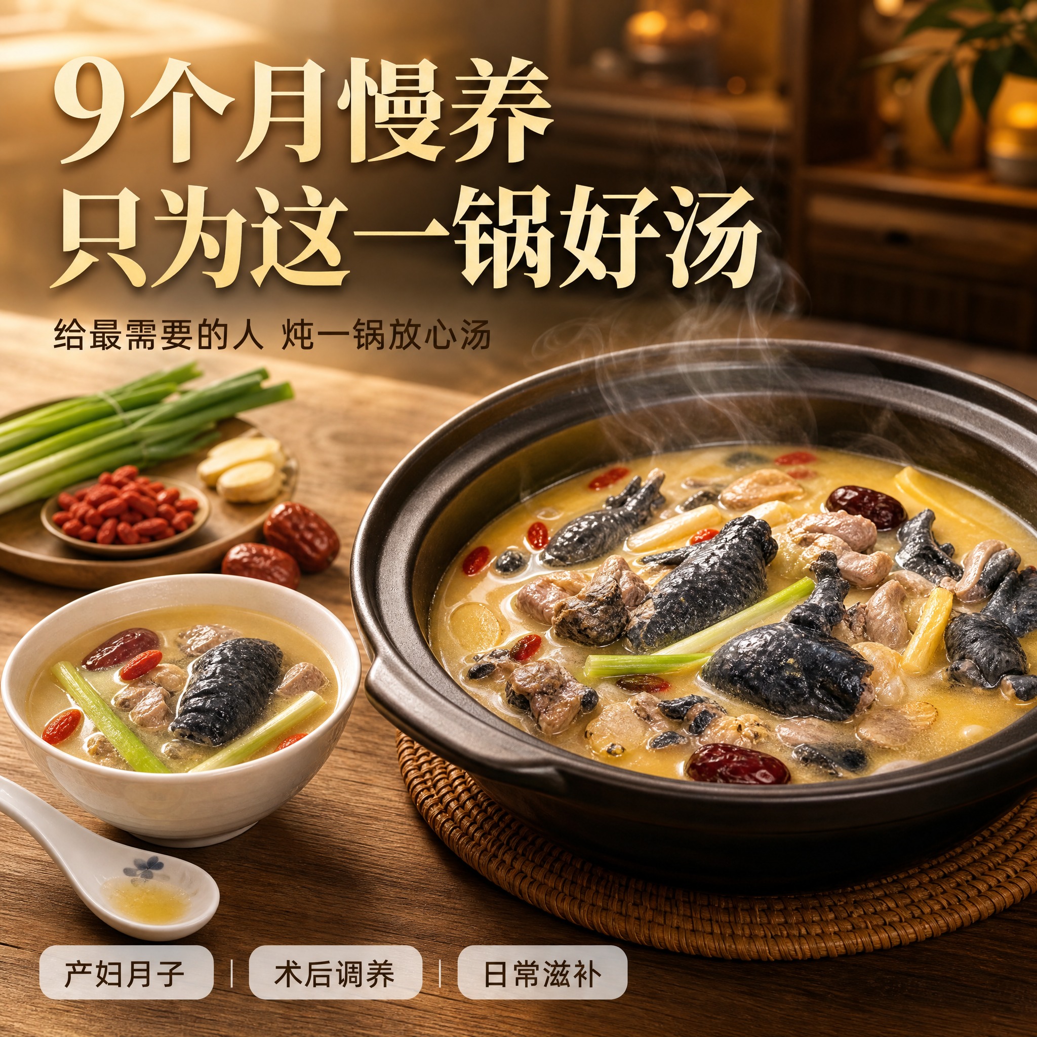[单张主图] 雪鸡汤电商主图，高级氛围感路线，1张淘宝1:1主… - 图片创意预览