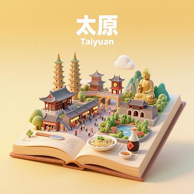 3D立体书｜旅游城市太原