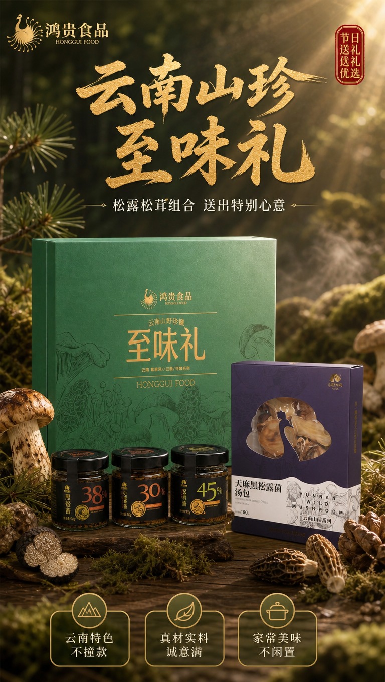 [商品] 使用【图1】礼盒展开图、【图2】三款菌酱组合、【图7… - 图片创意预览