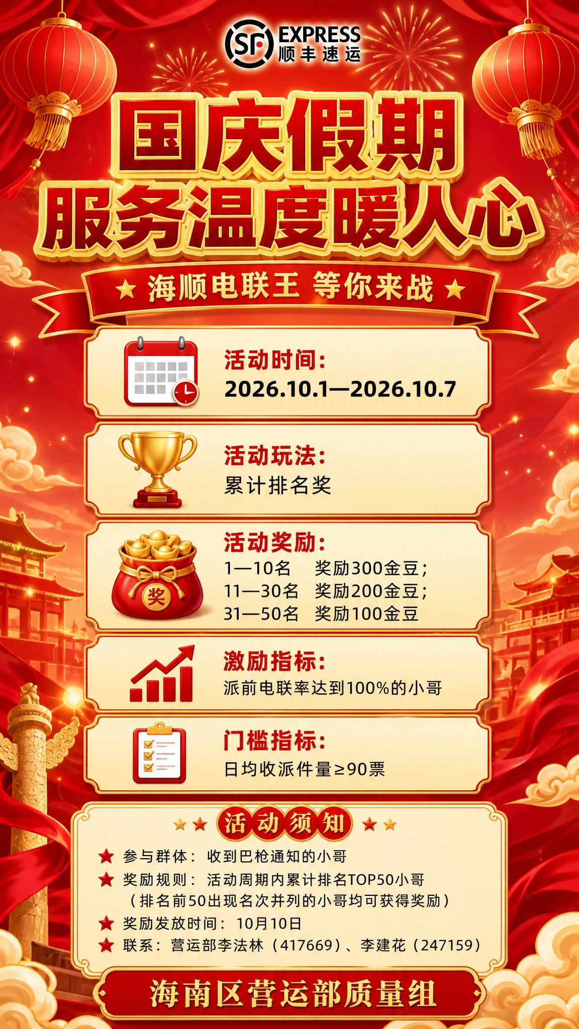 基于参考图重新生成一张全新的国庆活动海报，保留全部文案内容，采… - 图片创意预览