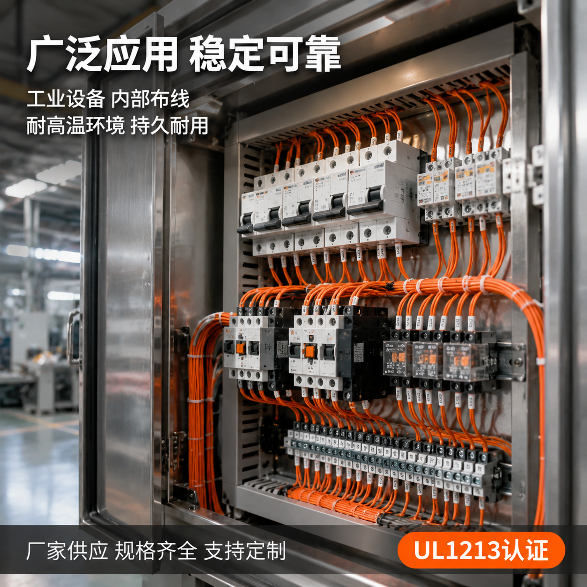 [主图-4] 铁氟龙高温线应用场景图，工业设备布线场景。 [氛… - 图片创意预览