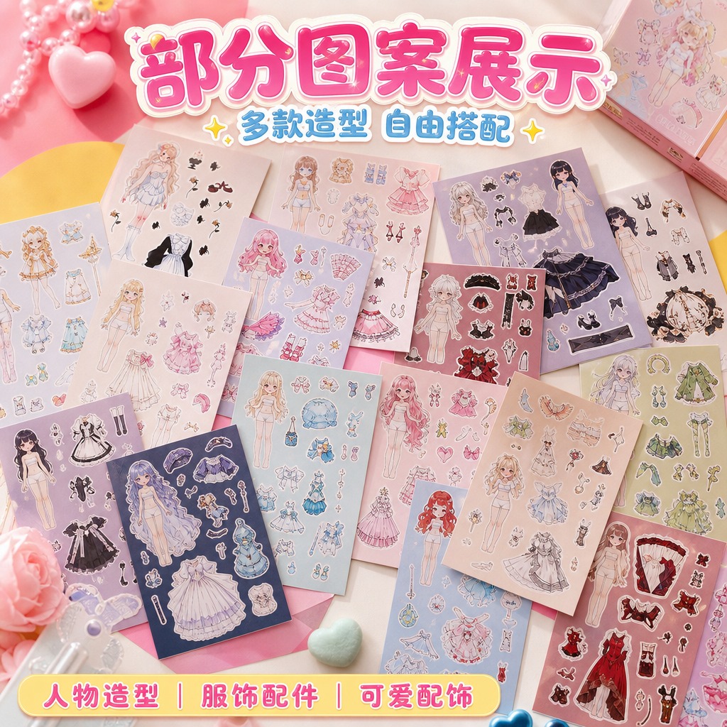 1:1正方形电商主图，甜美可爱软萌少女风，真实俯拍桌面实拍质感… - 图片创意预览
