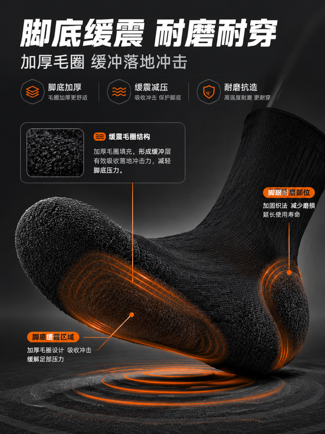 [商品] 使用【图1】黑色运动中筒袜（脚模款）；商品处理：保留… - 图片创意预览