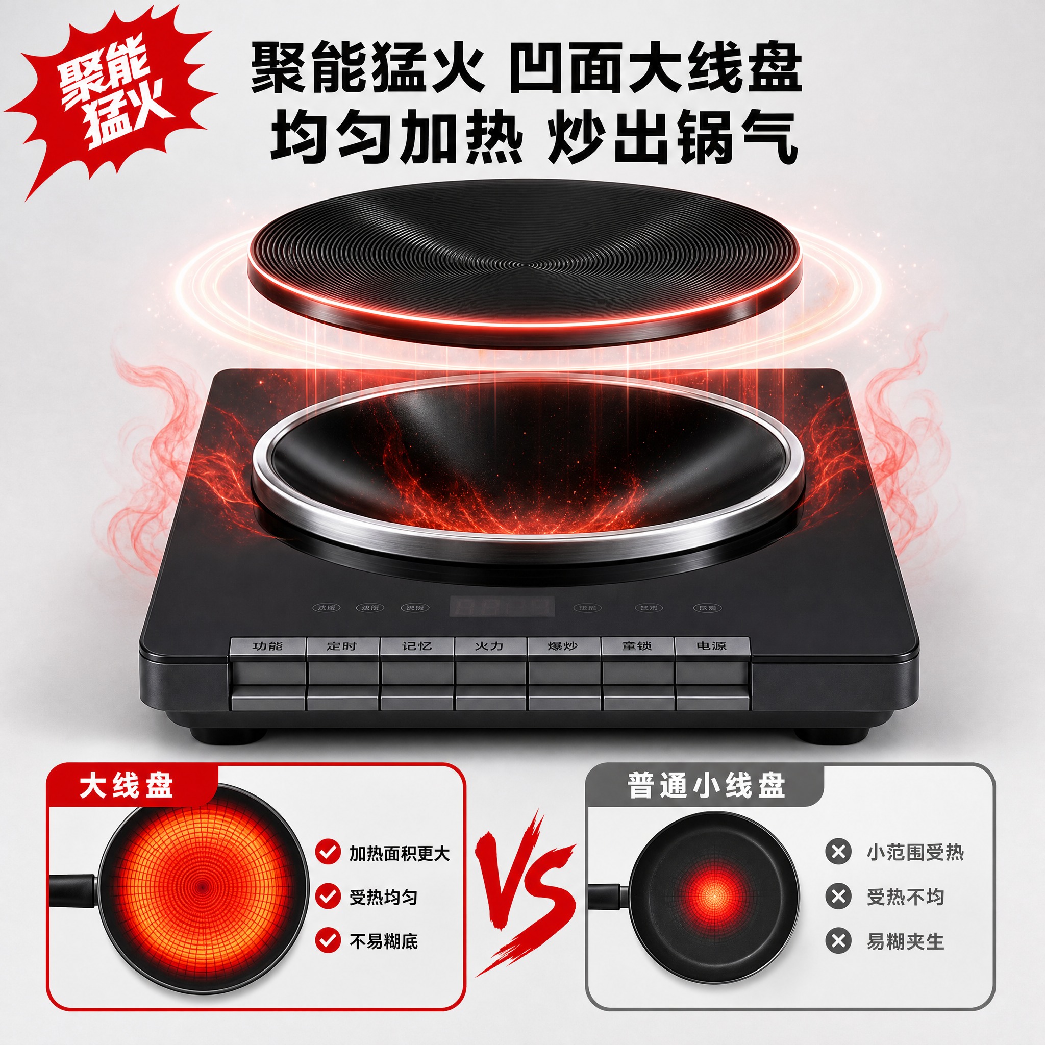 重新生成1张1:1方形电商详情图（修正版），保持参考版式的线盘… - 图片创意预览