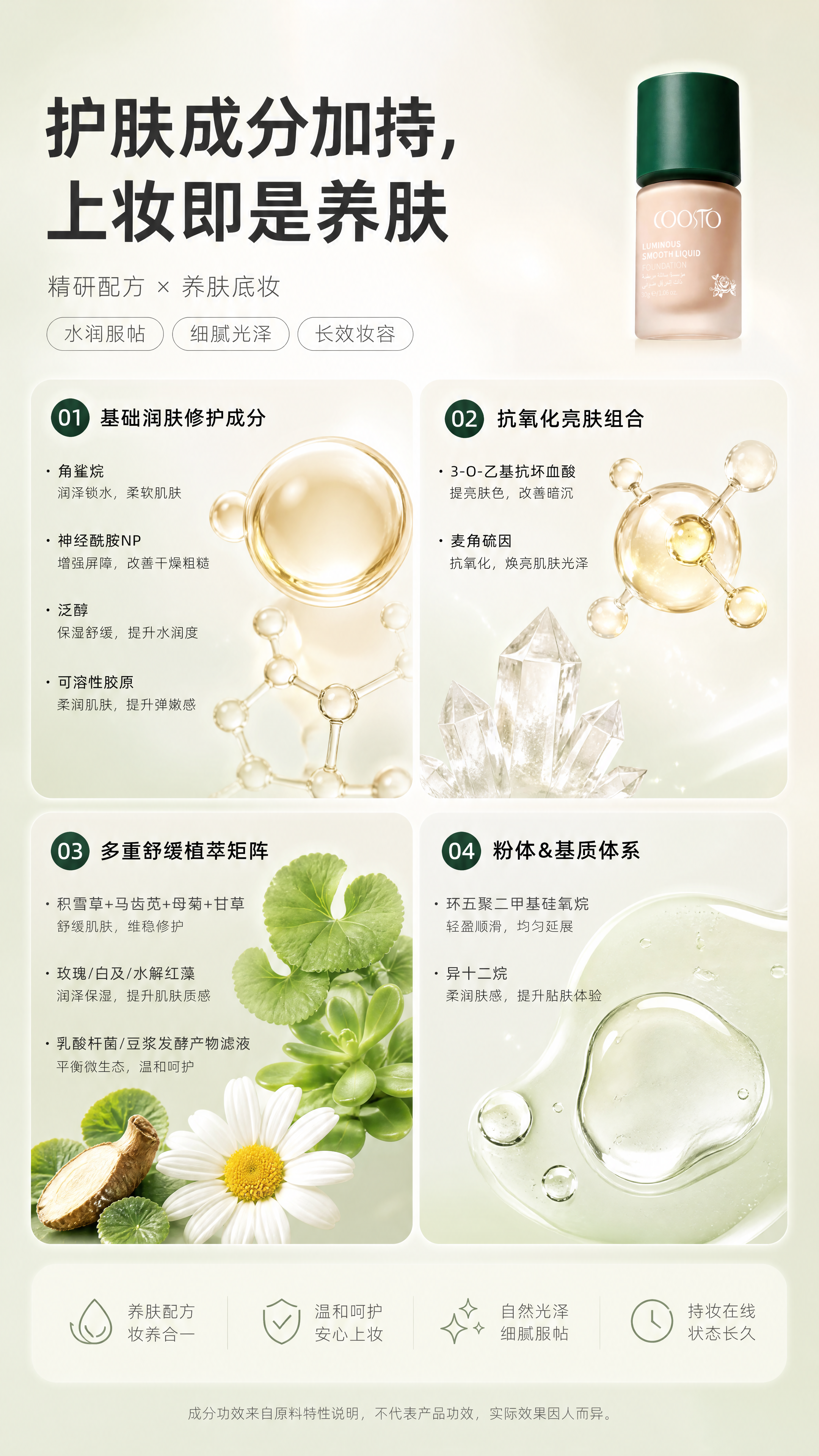 [商品] 使用【图1】COOSTO 光感柔润粉底液；保留瓶身结… - 图片创意预览