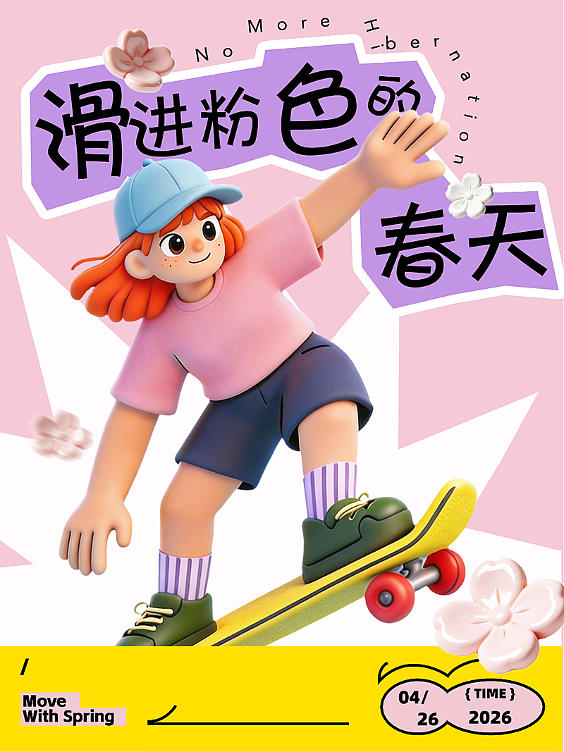 春日运动主题封面