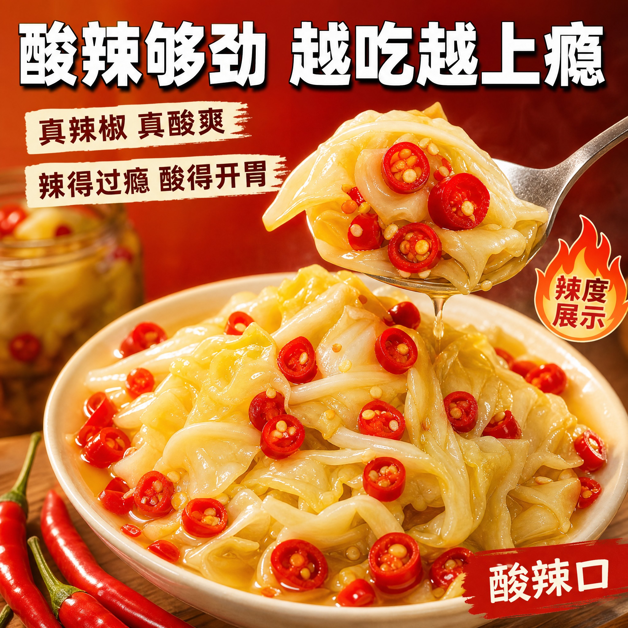 [主图-2] 酸辣够劲 辣度展示 口味特点 [统一基调] 拼多… - 图片创意预览