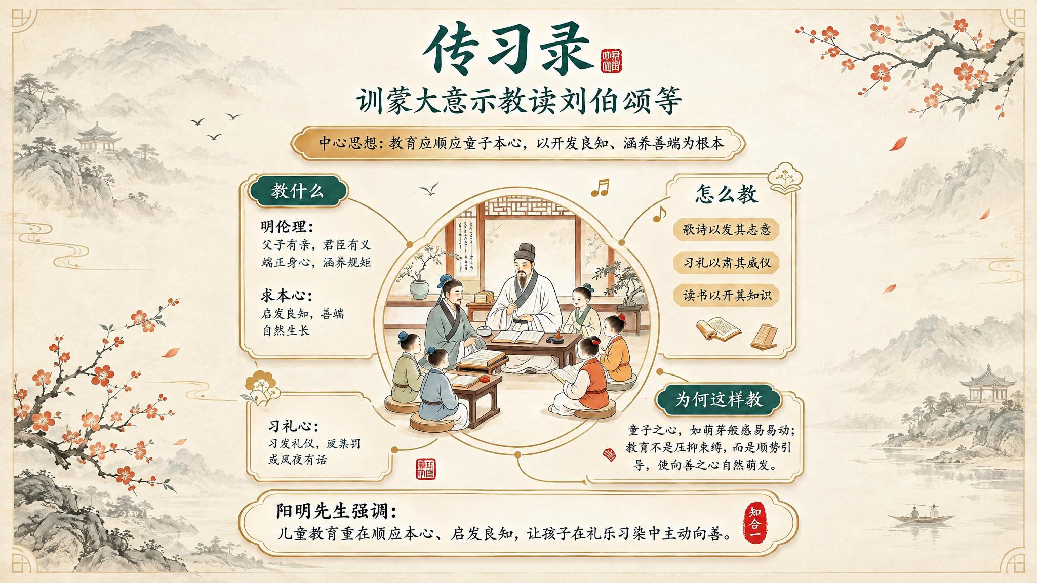 将这张国风知识海报调整为横屏1956*1153尺寸，作为电子屏… - 图片创意预览