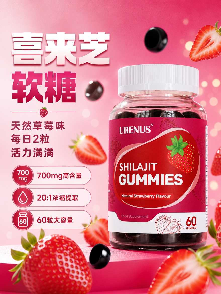 [商品] 使用【图1】URENUS喜来芝软糖产品瓶；保留瓶身结… - 图片创意预览
