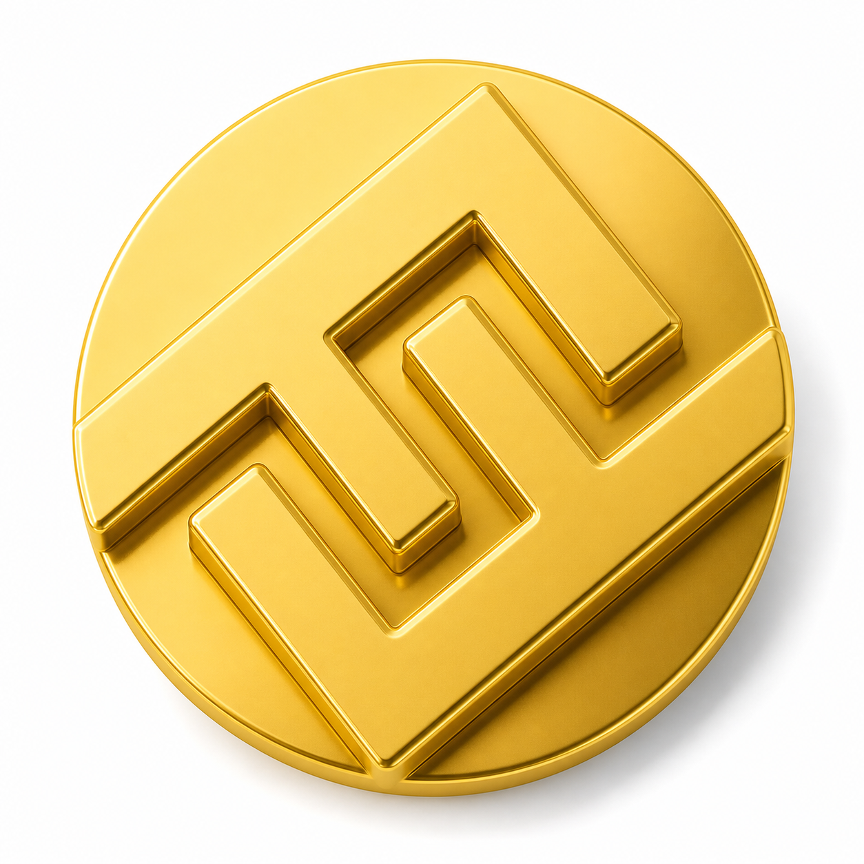 将参考图中的LOGO标志变为金色材质树脂质感，LOGO标志挤出… - 图片创意预览