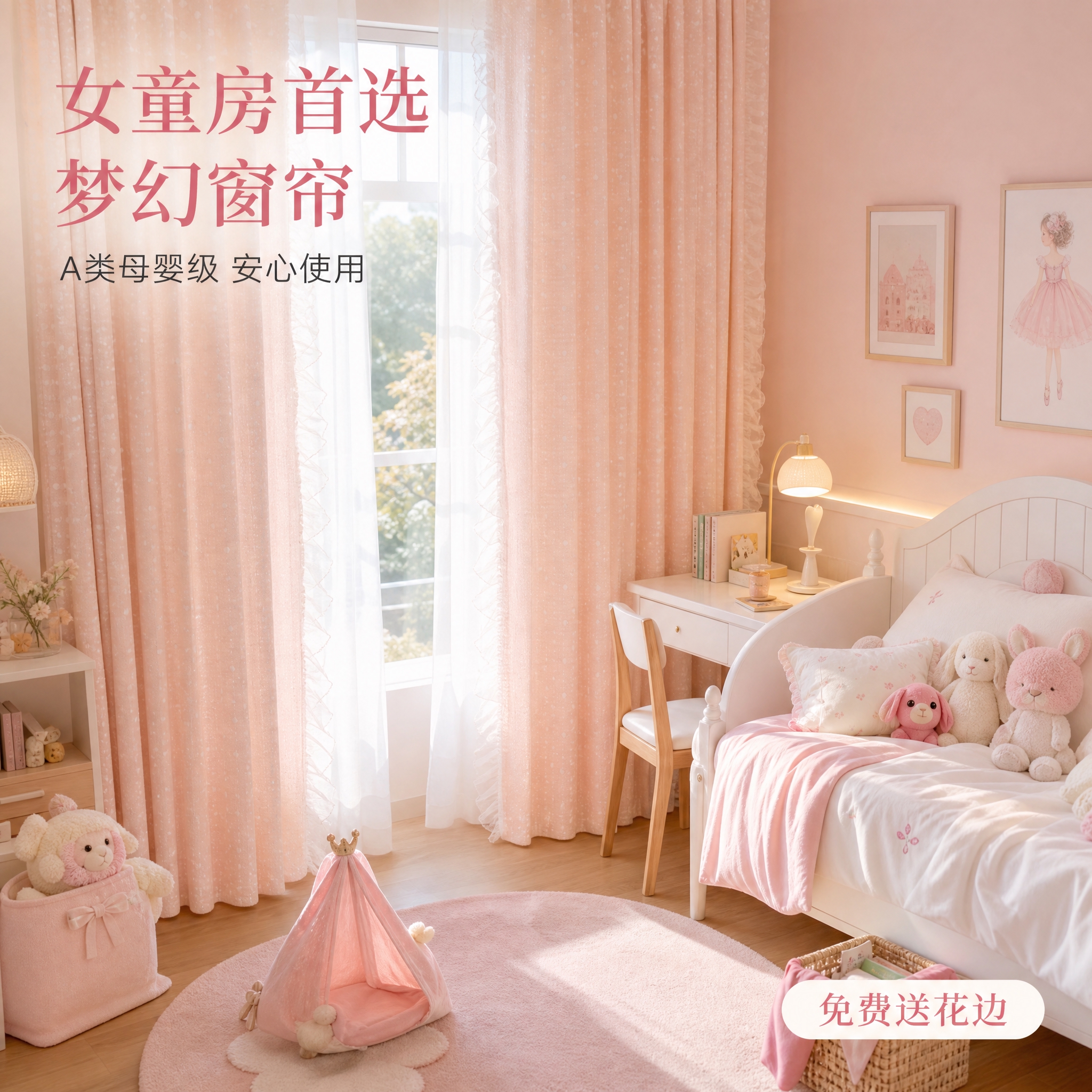 [主图-6] 儿童房场景搭配效果展示，营造完整的使用场景氛围。… - 图片创意预览