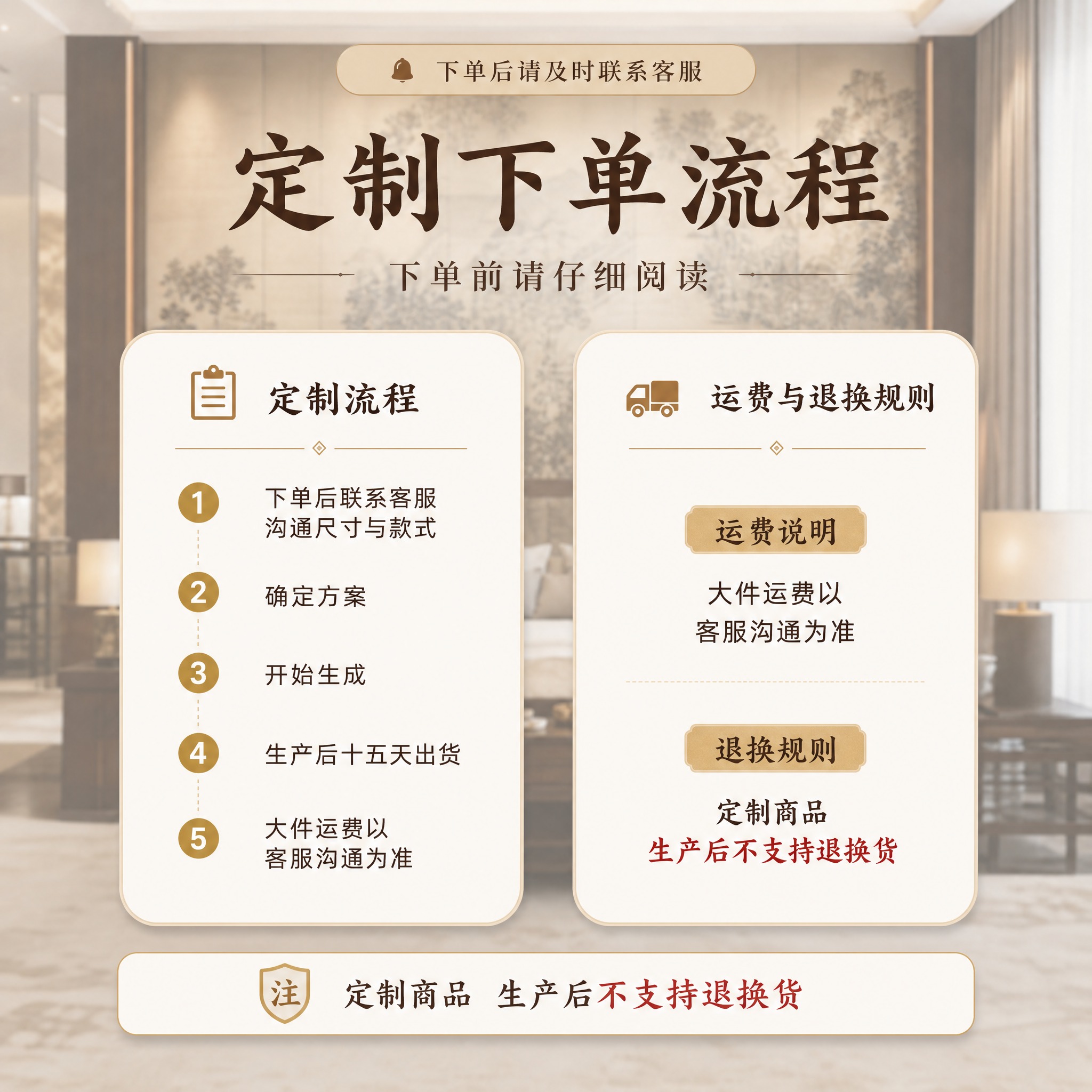 【主图-5】第五张为定制下单流程说明图，唯一任务是讲清定制流程… - 图片创意预览