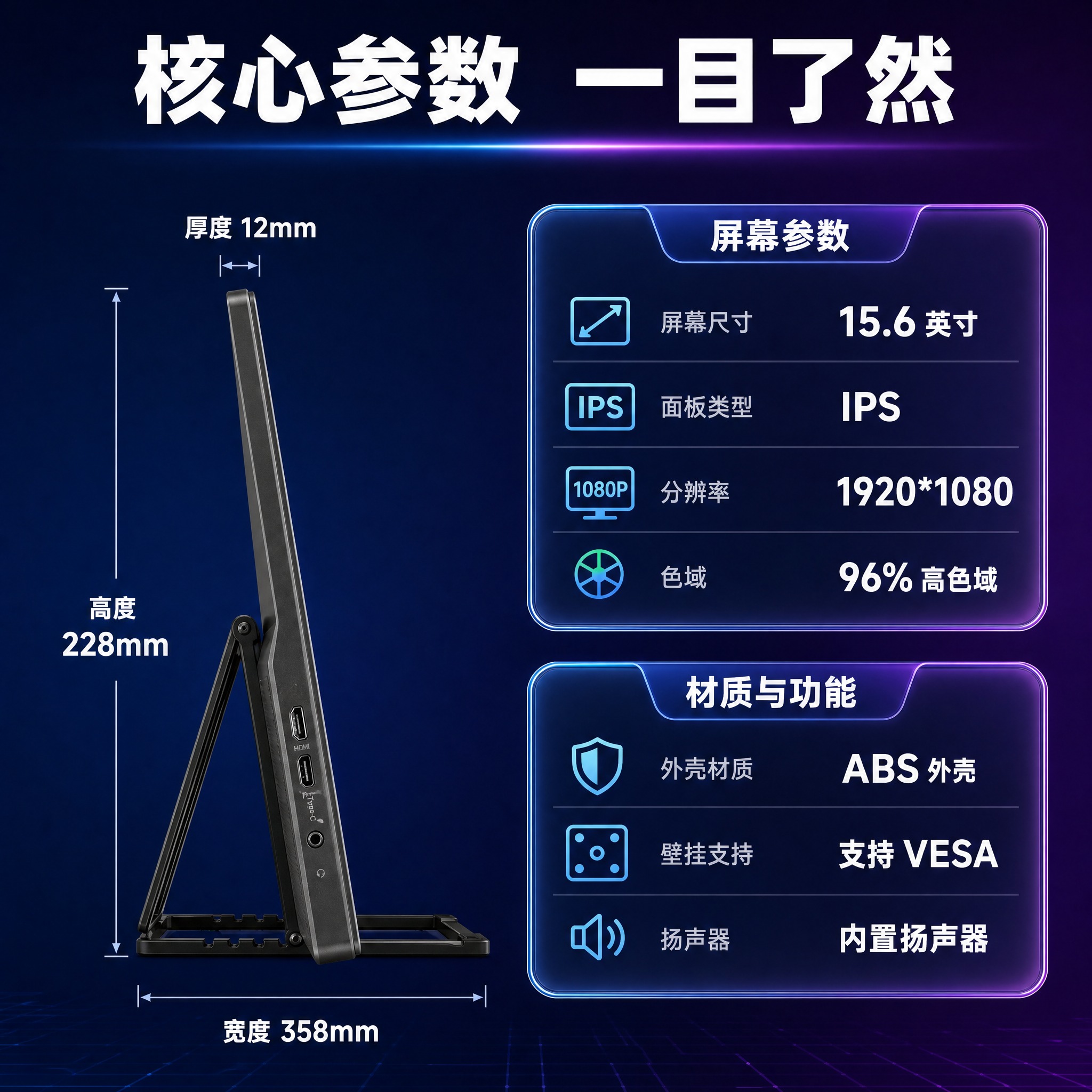 [主图-5] 主题：规格参数图，清晰展示产品核心参数与尺寸信息… - 图片创意预览