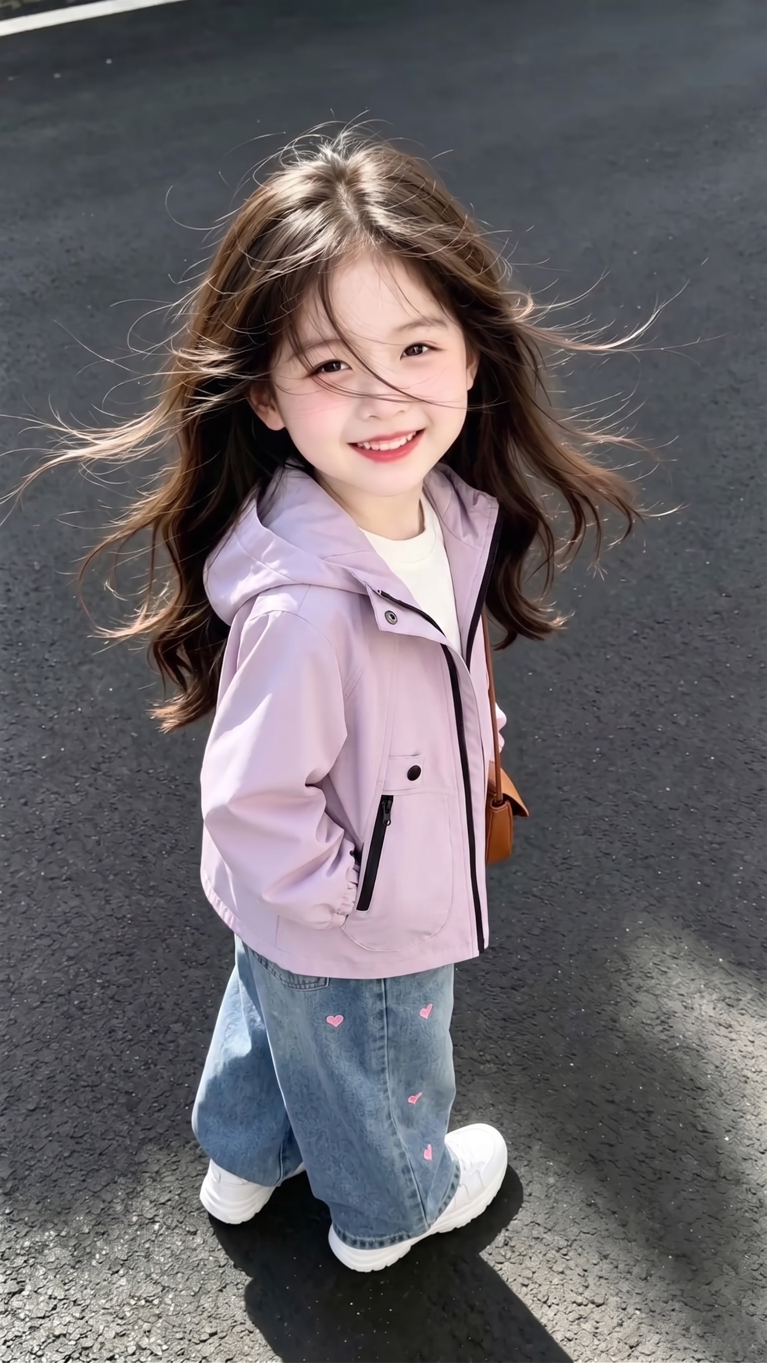 用图1衣服裤子替换掉图2的模特身上穿的衣服裤子，保留原场景光影… - 图片创意预览