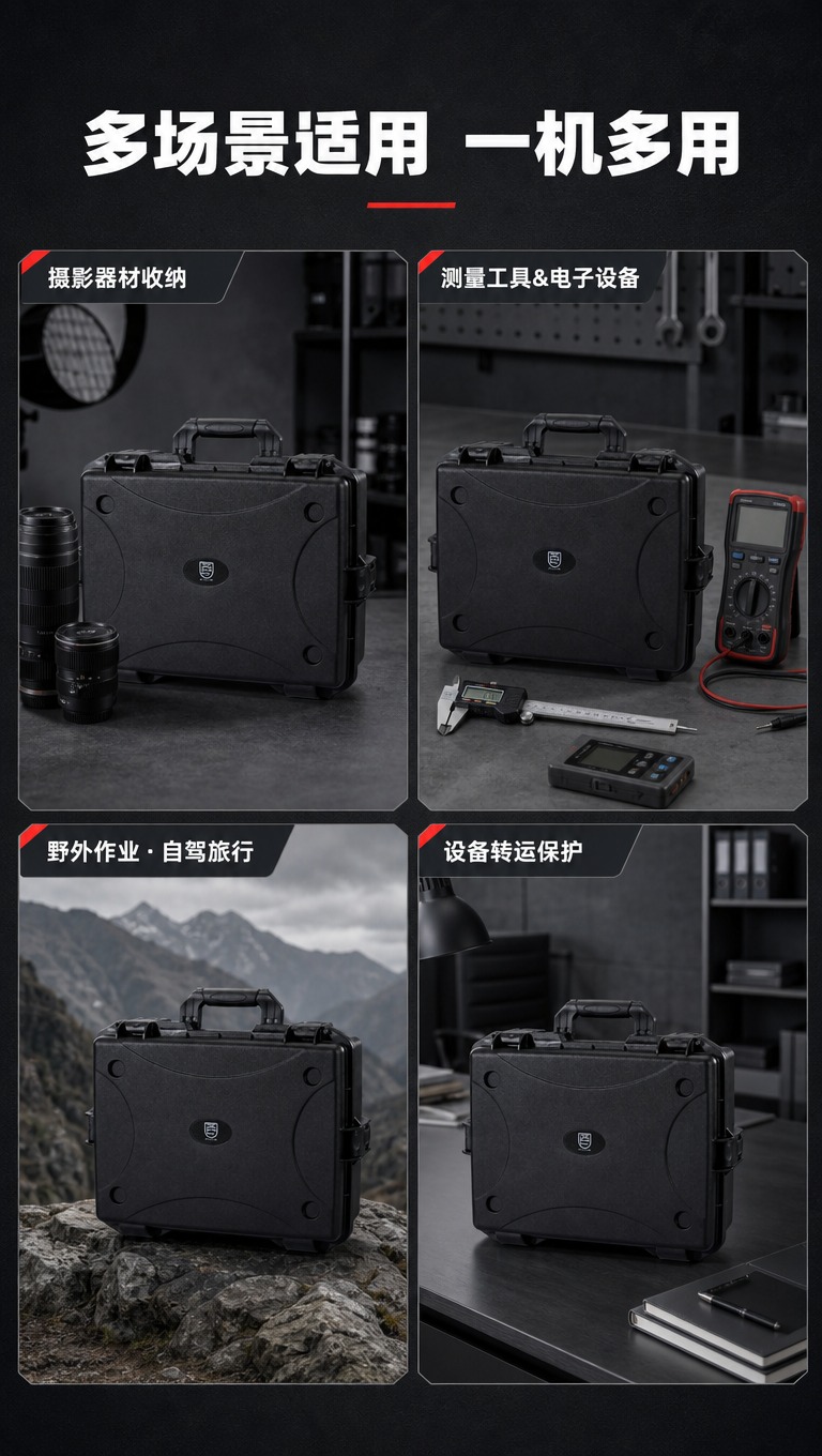 [商品] 使用【图3】黑色手提防护箱正面图作为各场景中的产品元… - 图片创意预览