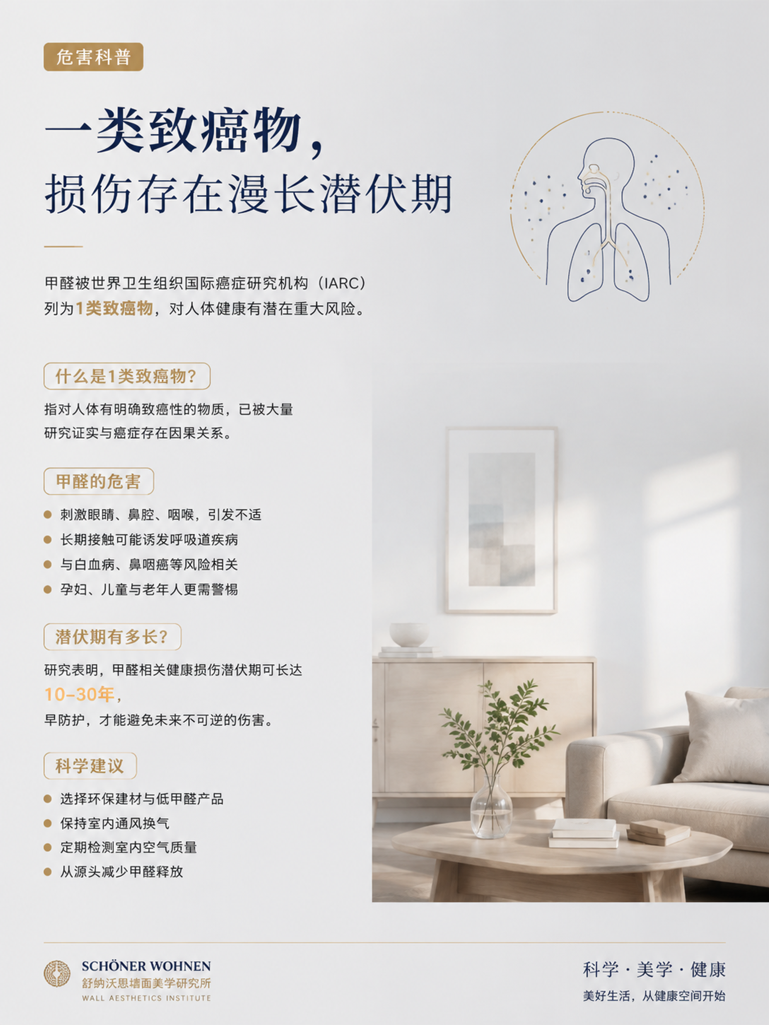 浅灰白色极简背景，高级德国家居科普海报，舒纳沃恩墙面美学研究所… - 图片创意预览