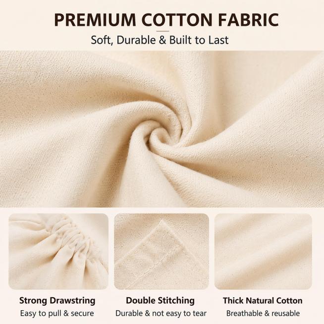 提取图中上方第3个区域的PREMIUM COTTON FABRIC面料介绍图，去掉左上角的序号3，生成1:1正方形图片，保持原图的排版和文字内容不变，原图文案保留完整预览效果