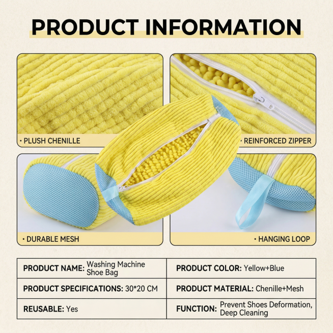 Follow the product information layout of the reference picture, replace with the first yellow shoe w预览效果