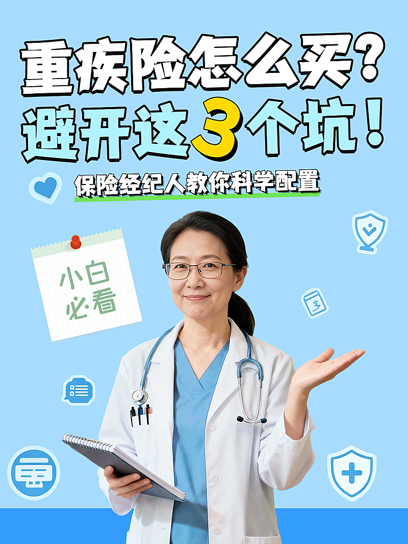 重疾险选购指南保险推荐避坑小红书封面