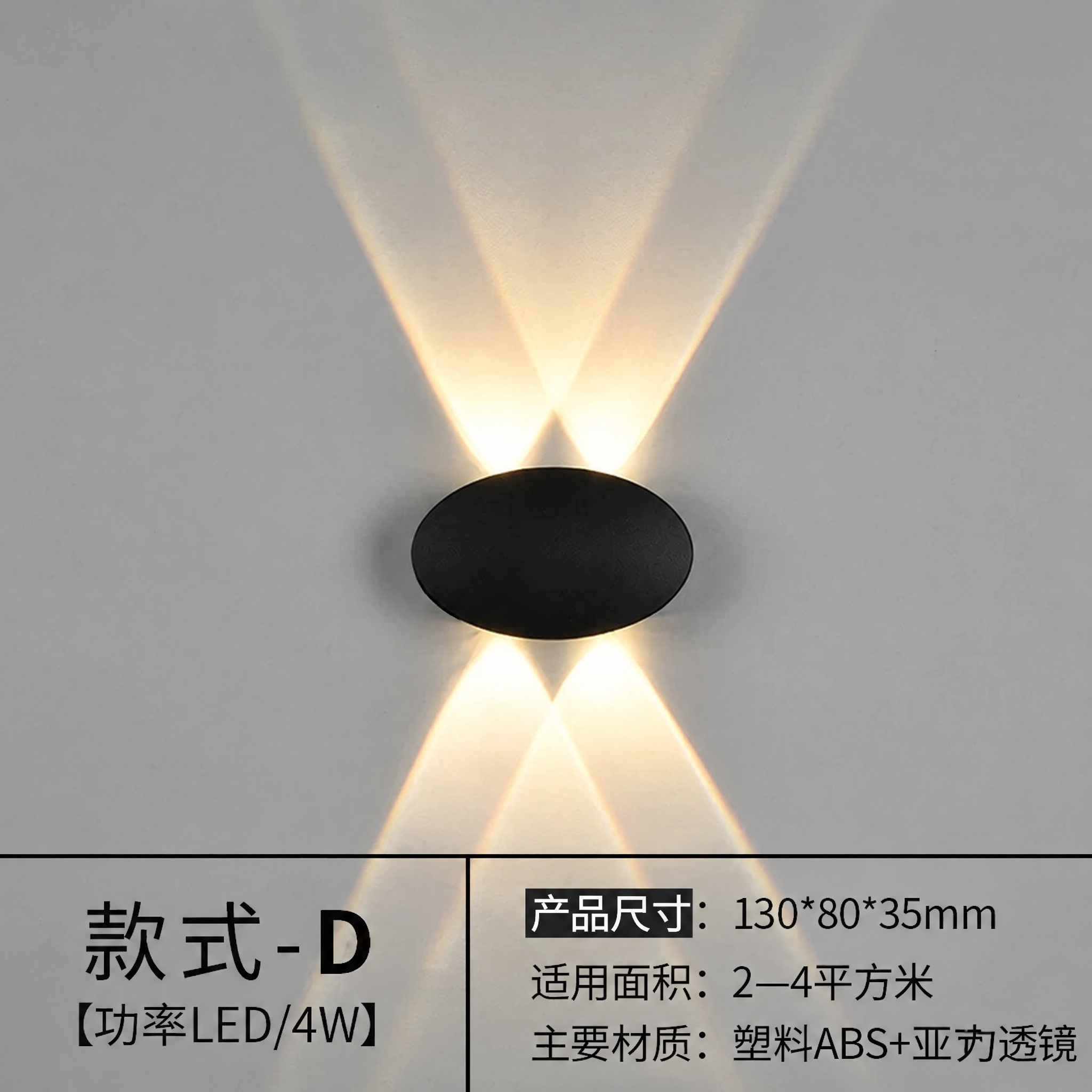 将图片底部文字中的“压铸铝”替换为“塑料ABS”，其余文字、布… - 图片创意预览