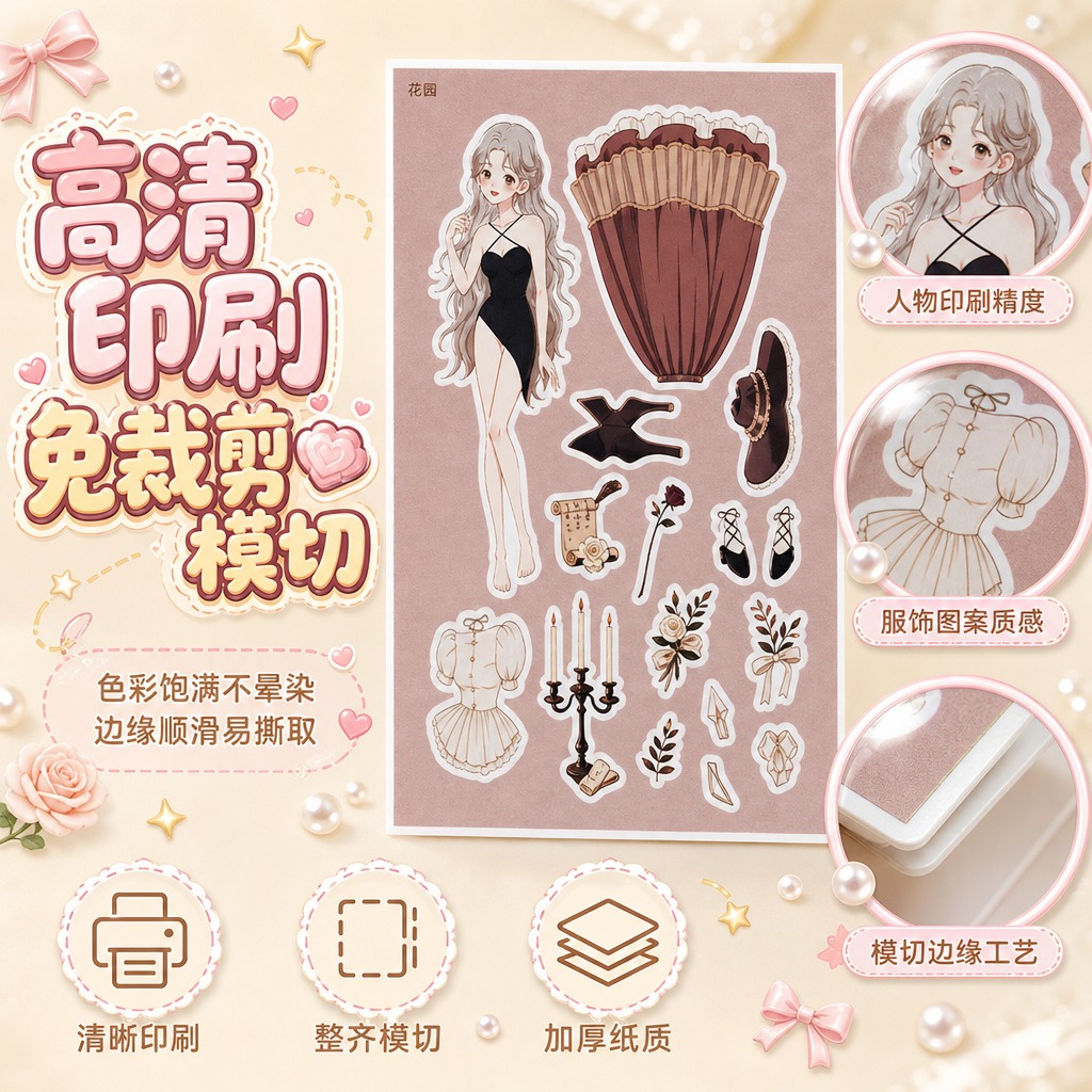 [主图-3] 细节工艺 品质展示。 [统一基调] 甜美可爱奶油… - 图片创意预览