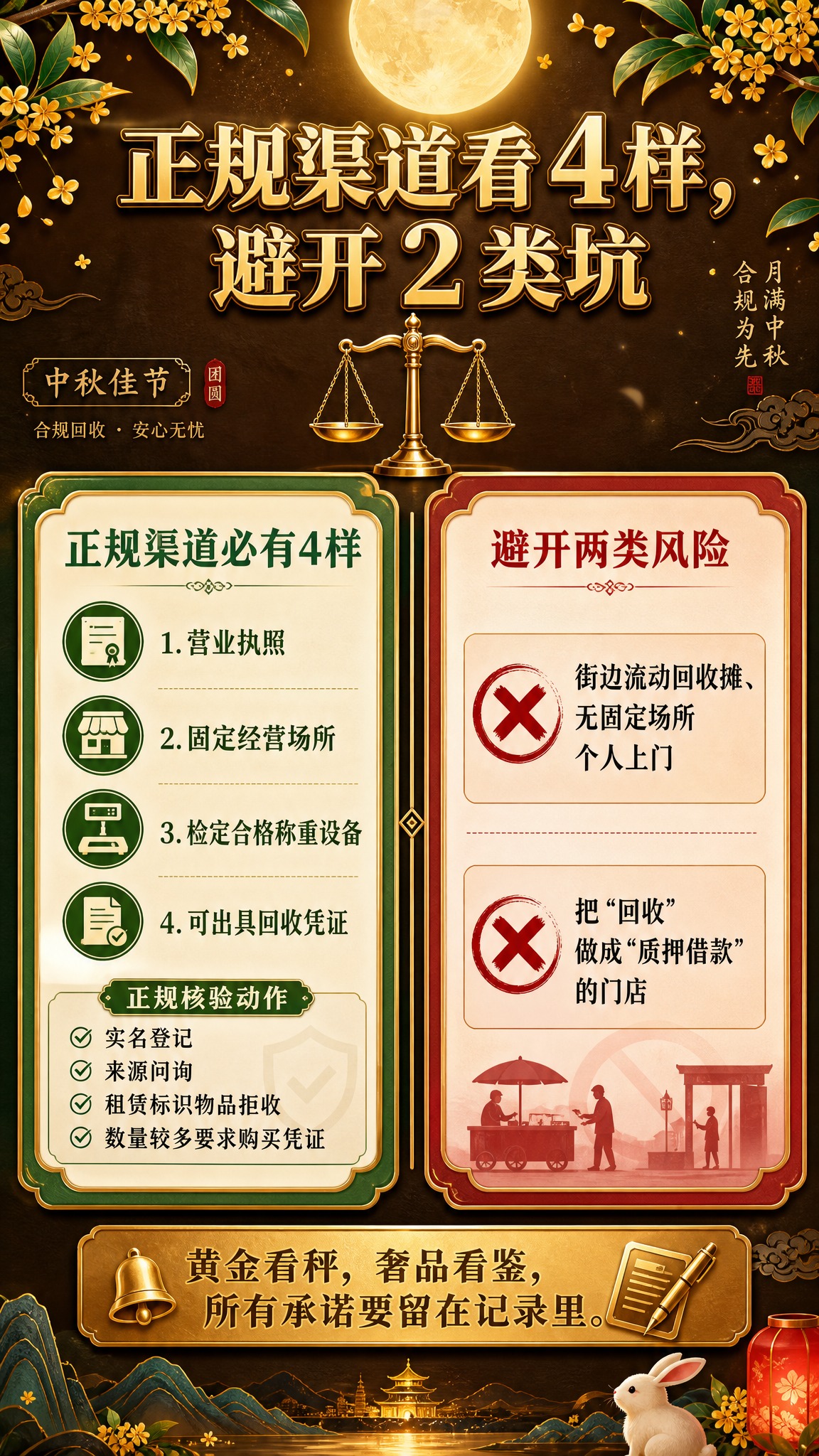 轻奢卡片风竖版海报，中秋主题。主色调暖金色、米棕色、深咖色，加… - 图片创意预览