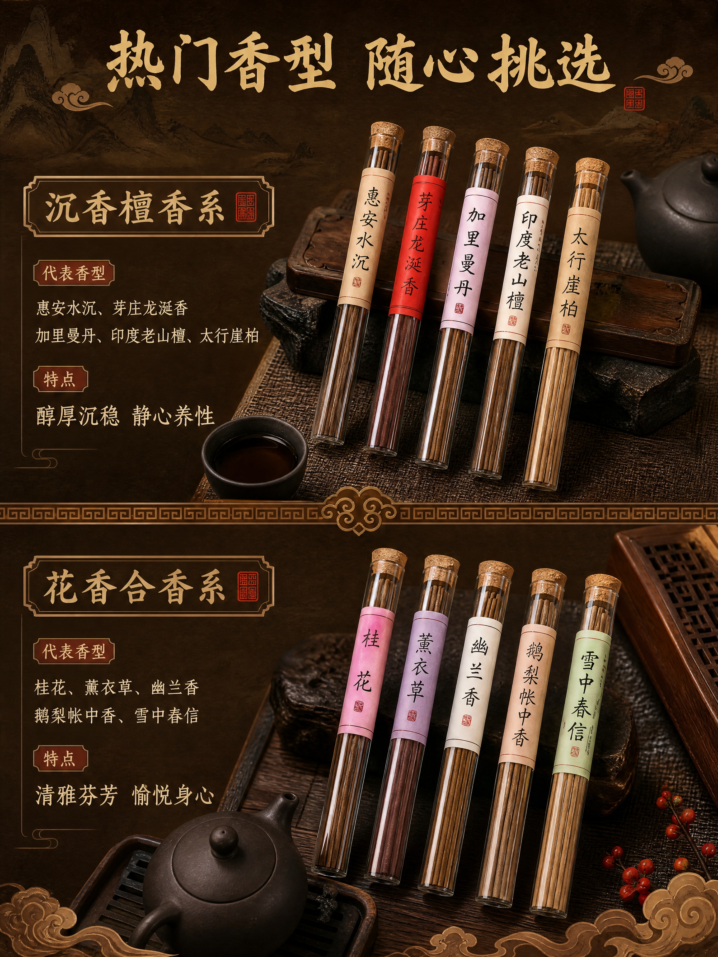 [商品] 使用【图2】六款斜排线香图、【图6】五款斜排线香图；… - 图片创意预览