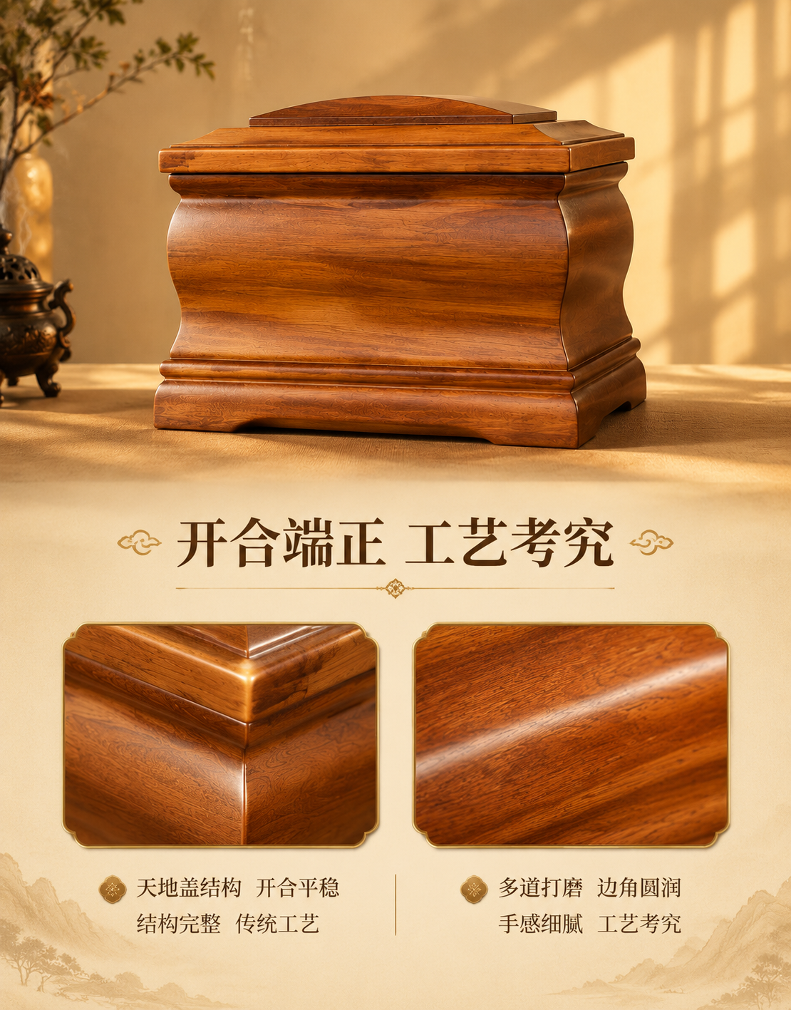 [主图-5] 天地盖结构与打磨工艺展示（竖版），突出结构稳固与… - 图片创意预览