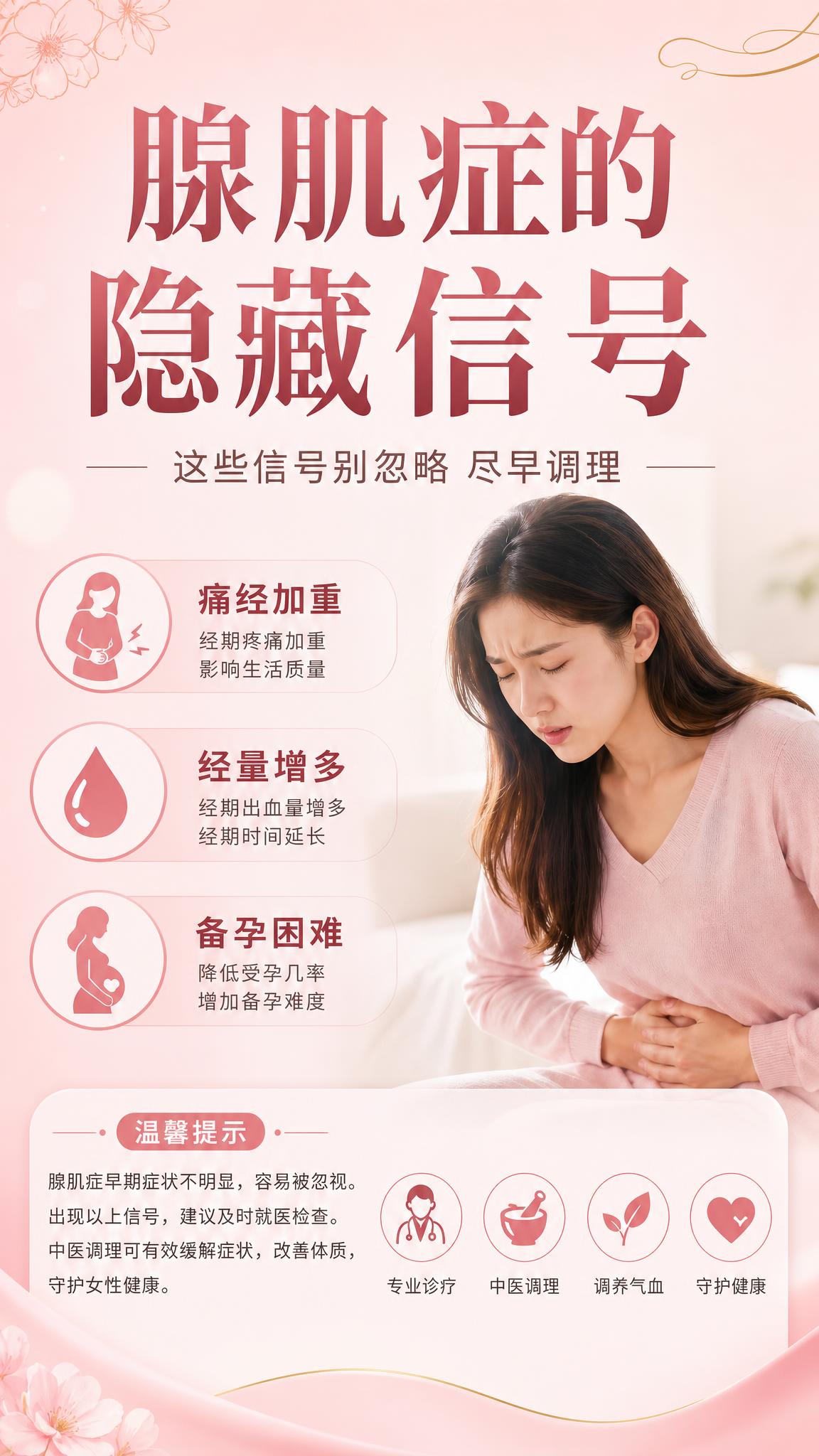 女性健康科普海报，复刻参考图的版式结构和人物布局，右侧为一模一… - 图片创意预览