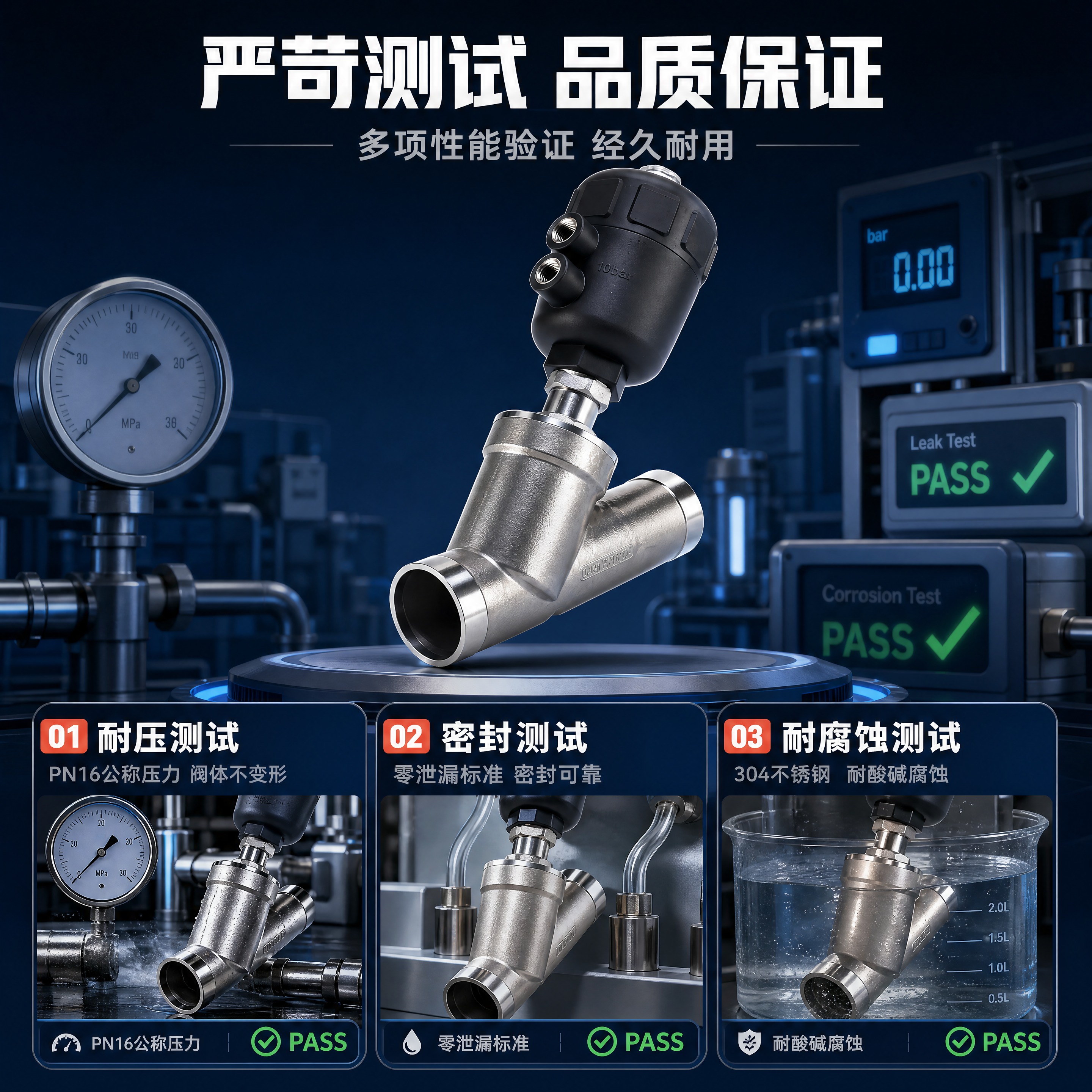 [商品] 使用【图5】DN40塑料头气动角座阀产品图；保留产品… - 图片创意预览
