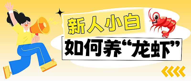 新人小白如何养龙虾公众号头图
