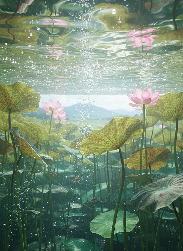 生成同一个地区水里的视角