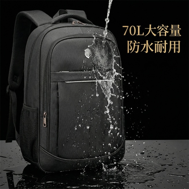 我的产品是70L书包 帮我做10张高级主图预览效果