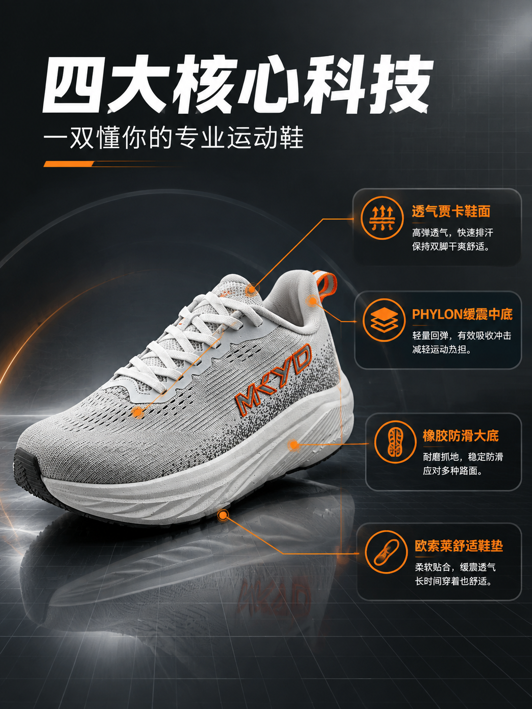 [商品] 使用【图6】流沙白款运动鞋；商品处理：保留低帮系带结… - 图片创意预览