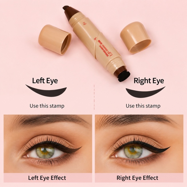 [主图 6] Use steps demonstration diagram for left and right eyes. [氛围风格] Clear and intuitive step by s预览效果
