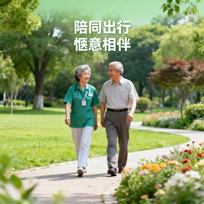 做一套关于助急服务的主图*1张+轮播图*3张+具体服务项目：陪同外出预览效果