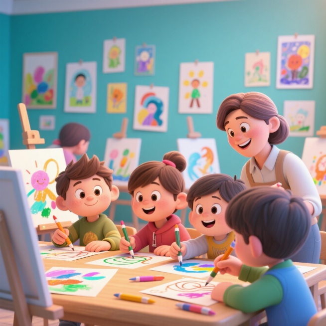 🎨还在为孩子没特长发愁吗？
🖌️画画就是绝佳选择！
📈学画画，培养审美与创造力。
🌟我们的画画培训班，专业师资。
🌈让孩子用画笔描绘多彩世界。
💪别再犹豫，快来报名啦！预览效果