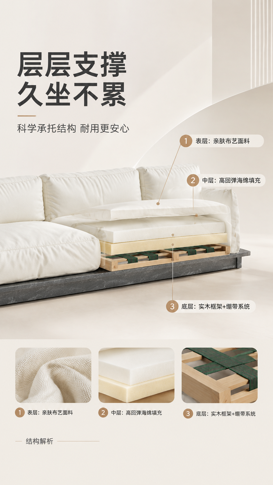 [商品] 使用【图1】S8903重屏沙发；保留整体外形、浅米白… - 图片创意预览