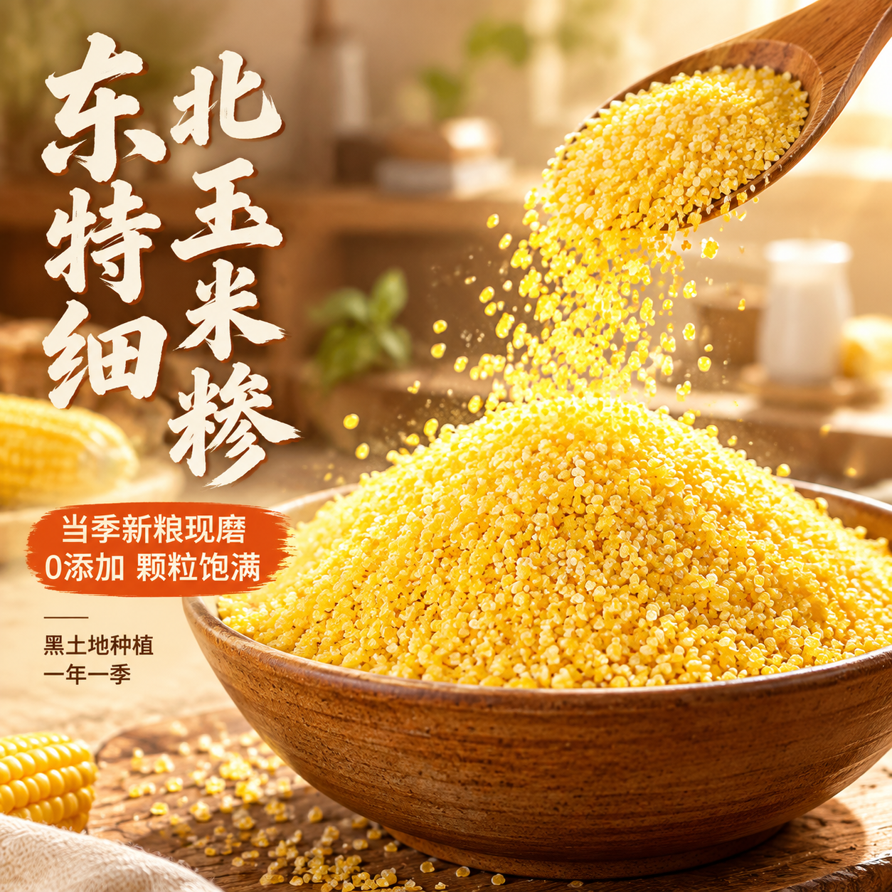 [主图-1] 首图点击率 东北特细玉米糁 食欲感主视觉。 [统… - 图片创意预览