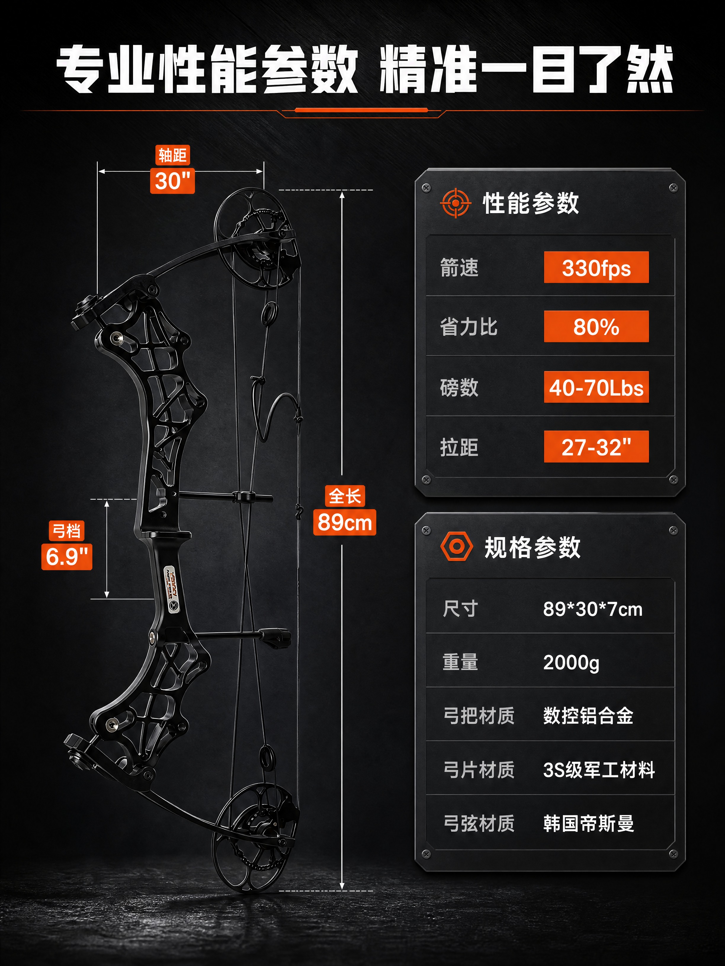 [商品] 使用【图4】整弓全貌侧视图；保留复合弓整体结构、比例… - 图片创意预览