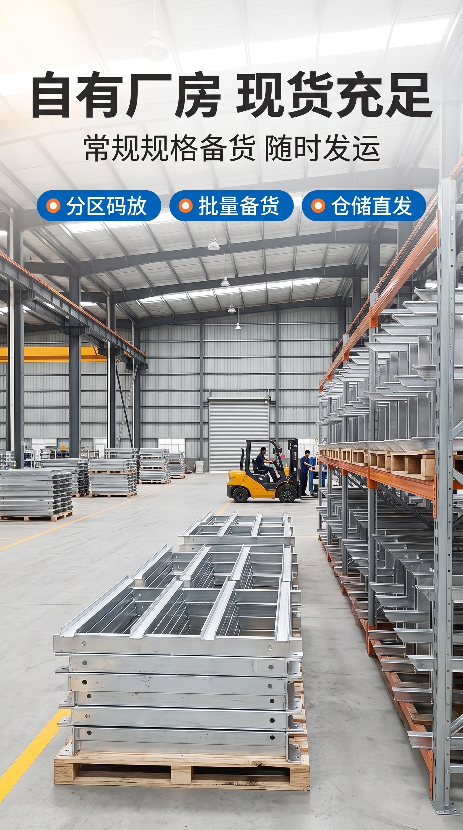 [商品] 本页为工厂场地场景页，画面中出现的支架须与【图1】镀… - 图片创意预览